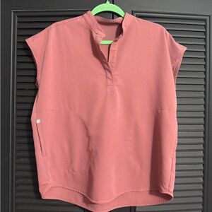 Figs Rafaela Oversized Scrub Top Mauve